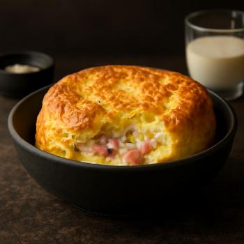 Omelette Soufflée au Gruyère et Jambon