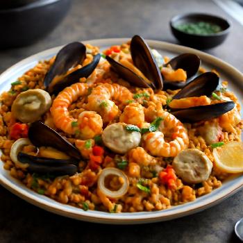 Paella Royale aux Fruits de Mer