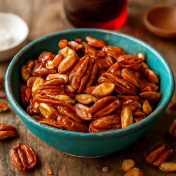 Amandes et Pacanes Grillées au Sirop d'Érable