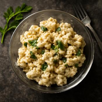 Salade de Chou-Fleur à la Vinaigrette Crémeuse au Tahini