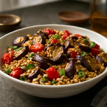 Salade de Couscous Perlé Grillé aux Légumes Méditerranéens