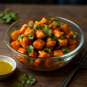Salade de patates douces à la vinaigrette au citron vert