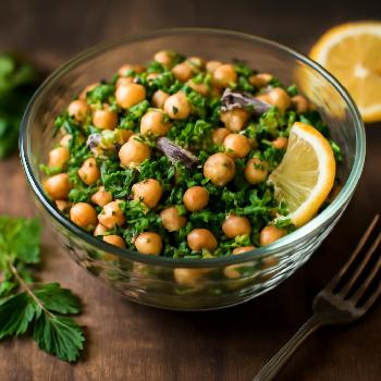 Salade de Pois Chiches aux Herbes Fraîches et Citron