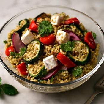 Salade de Quinoa aux Légumes Grillés et Feta