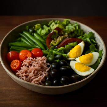 Salade Niçoise Protéinée Faible en Glucides