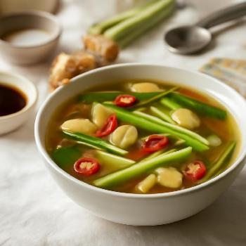 Bouillon Aromatique au Gingembre et Citronnelle