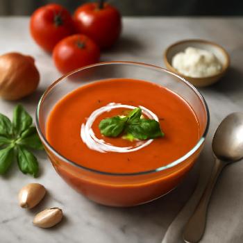 Crème de Tomate Veloutée et Parfumée