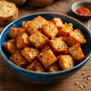 Croûtons au Parmesan et Piment d'Espelette