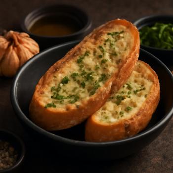 Pain Croûtant à l'Ail Rôti pour Soupes Réconfortantes