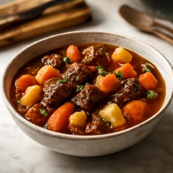 Ragoût de Boeuf sans Gluten aux Légumes Racines