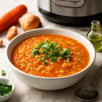 Soupe de Lentilles Corail Express à l'Instant Pot