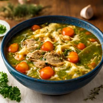 Soupe de Nouilles au Poulet Express à l'Instant Pot