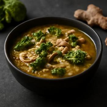 Soupe de Riz aux Légumes et au Gingembre