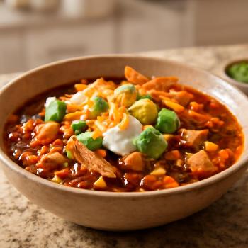 Soupe Tortilla au Poulet et à l'Avocat