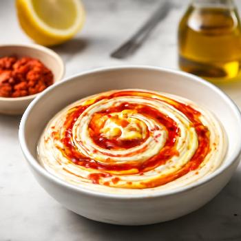 Tourbillon de Yaourt Épicé à la Harissa et au Citron